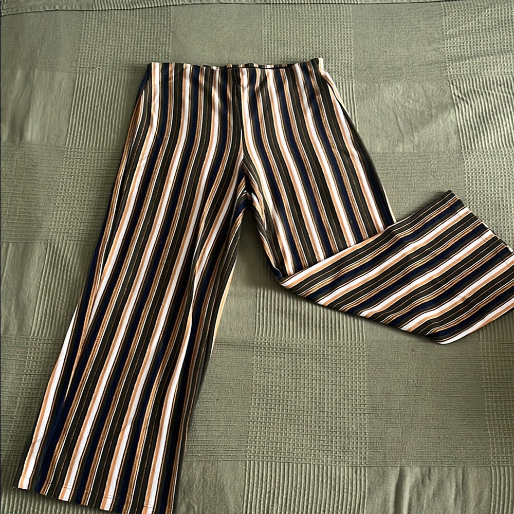 Silence + Noise Striped Knit Trousers